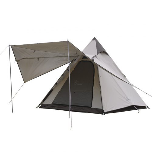 2-4 Person Indian Pyramid Outdoor Camping Sun Protection Tent (2)
