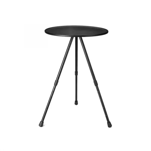 Folding portable small round table camping tripod table