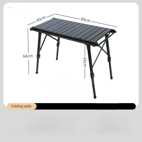 Multifunctional Aluminum Alloy Folding Camping Table (2)