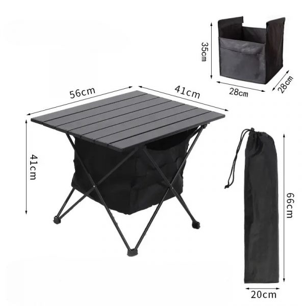 Outdoor aluminum alloy folding table portable picnic table (2)