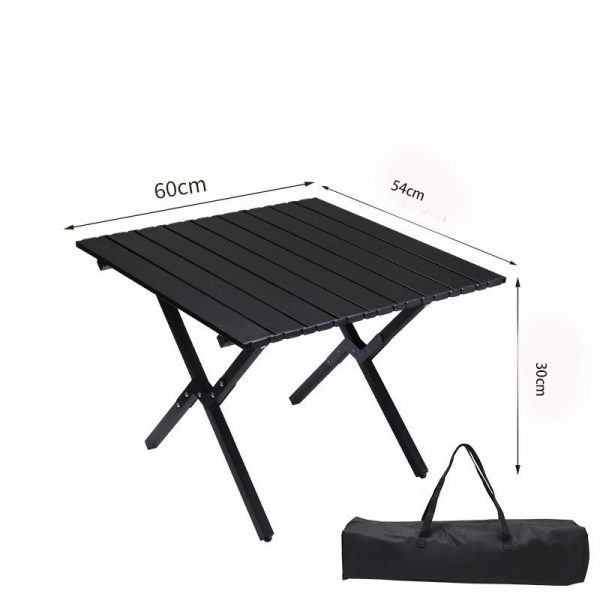 Portable and stowable camping table (1)
