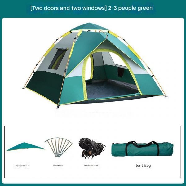 2-3 Person Portable Folding Sunshade Camping Tent 4