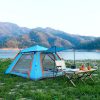 blue camping tent