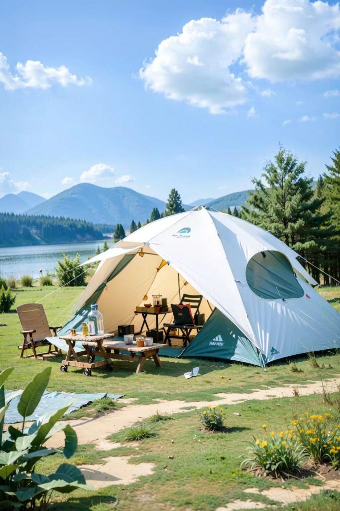 round camping tent