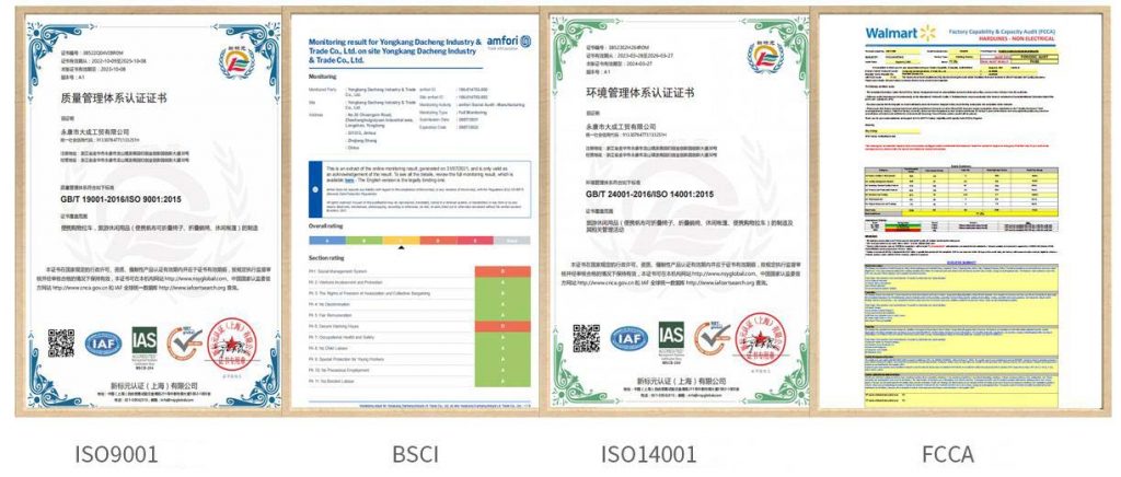 certification for our camping hub